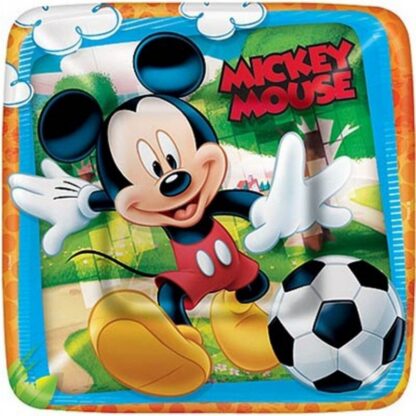 PRATO QUADRADO MICKEY DIVERSAO 7891175272155