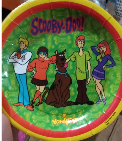 PRATO 18CM SCOOBY DOO C/8UN RARIDADE