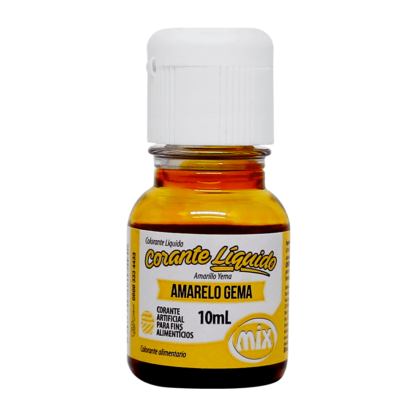 +Corante Liquido AMARELO GEMA 10ml MIX